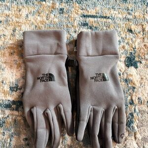 The North Face Charcoal Gray Fleece Gloves
